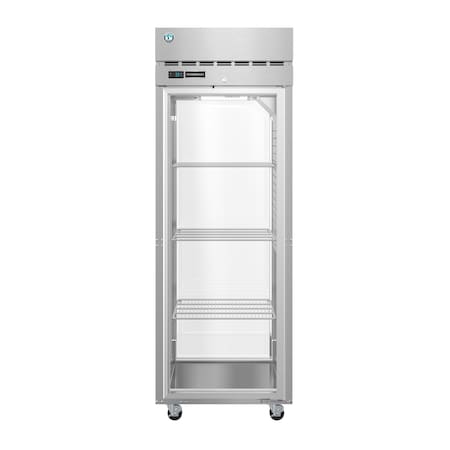 Hoshizaki Refrigerator, Single Section Pass Thru Upright, Full Glass Door with Lock PT1A-FG-FG